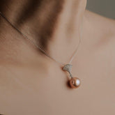 Angelaqpearl, pearl necklace, pearl pendant